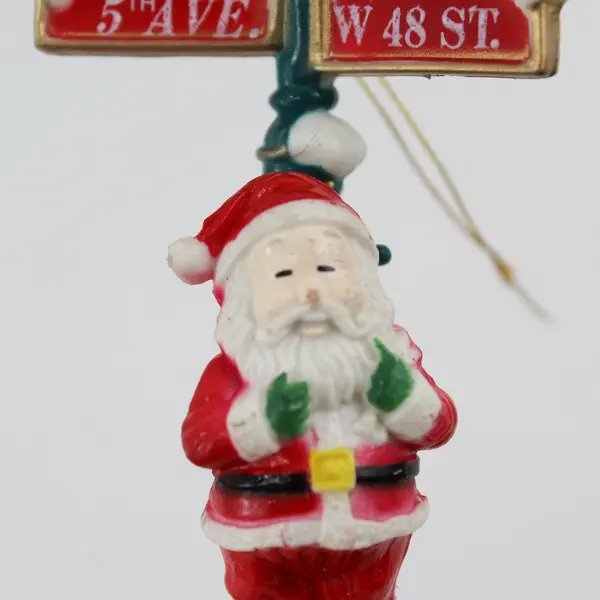 Oxford Products Santa's Secrets Ornament Santa Standing  5th Ave and W 48th St 