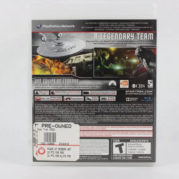 Star Trek Sony PlayStation 3 PS3 Video Game