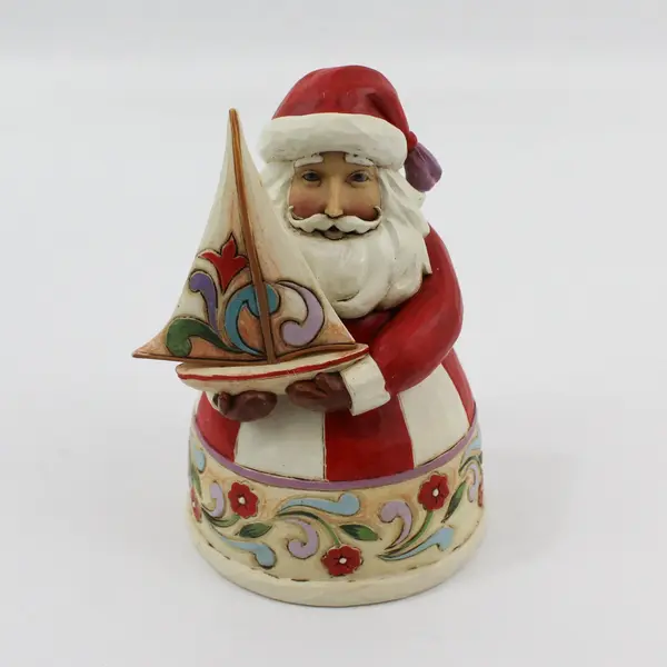 2011 Jim Shore Christmas Spirit Fills My Sails Santa w/ Sailboat Figure 4022912