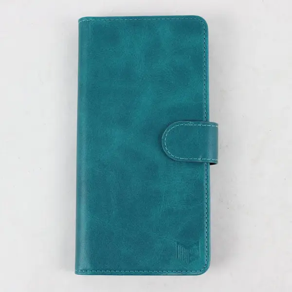 SUANPOT Blue Phone Wallet Folio Case Card Slots Magnetic Galaxy Closure Used