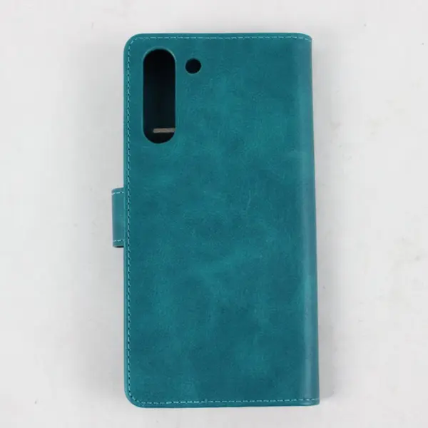 SUANPOT Blue Phone Wallet Folio Case Card Slots Magnetic Galaxy Closure Used