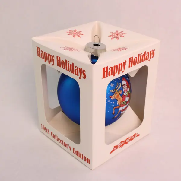 1993 Campbell Kids Happy Holidays Christmas Ornament Santa Reindeer Boxed