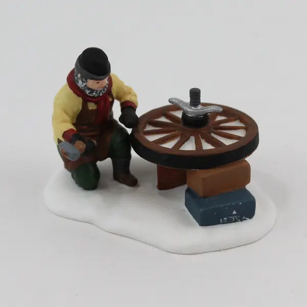 1993 Dept 56 Heritage Village C. Bradford Wheelwright & Son Set 2 5818-1