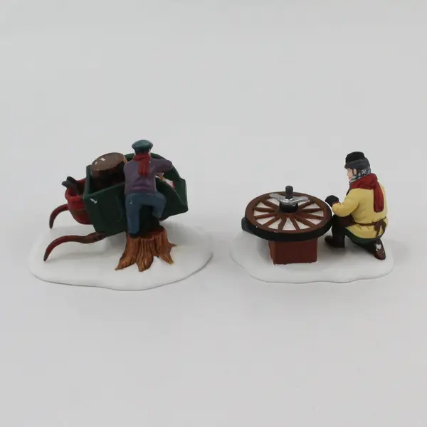 1993 Dept 56 Heritage Village C. Bradford Wheelwright & Son Set 2 5818-1