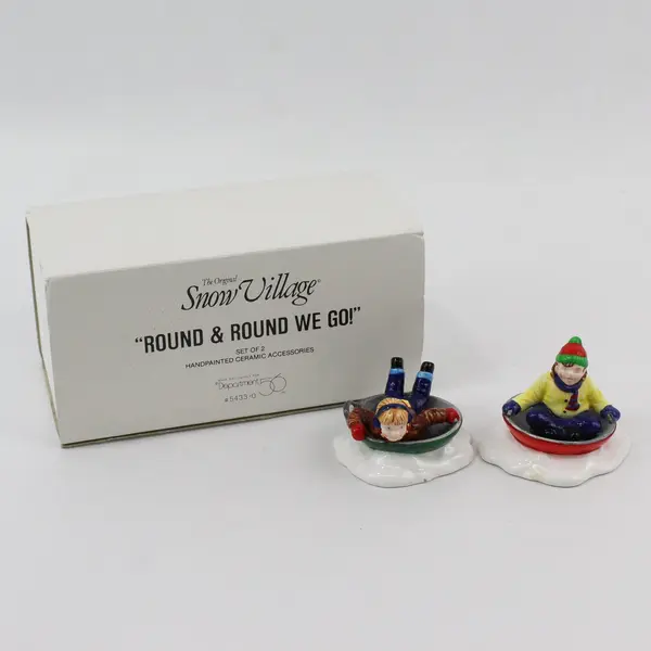 1992 Dept. 56 Snow village Round and Round We Go Accessory 54330