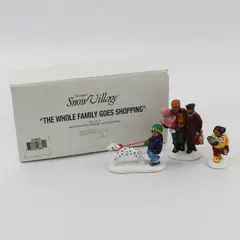 Dept 56 Snow Village Set of 3 The Whole Family Goes Shopping 1997 54905