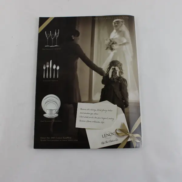 Brides Special Issue Magazine Receptions 2005 300 Romantic Wedding Ideas Good