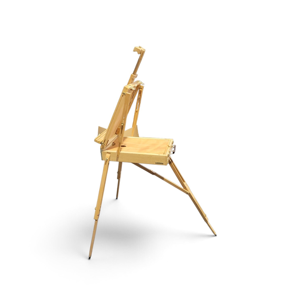Portable Wooden French Box Easel w Palette & 16x20 Canvas