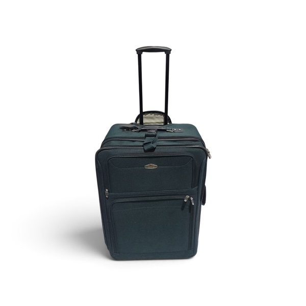 Ricardo Green Nylon 5 Pc Luggage 2 Rolling Suitcases Duffle Overnight Key
