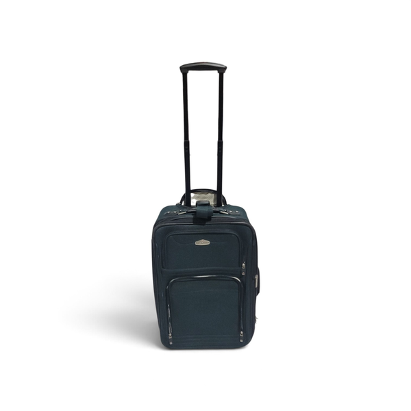 Ricardo Green Nylon 5 Pc Luggage 2 Rolling Suitcases Duffle Overnight Key