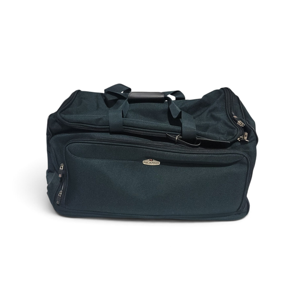 Ricardo Green Nylon 5 Pc Luggage 2 Rolling Suitcases Duffle Overnight Key