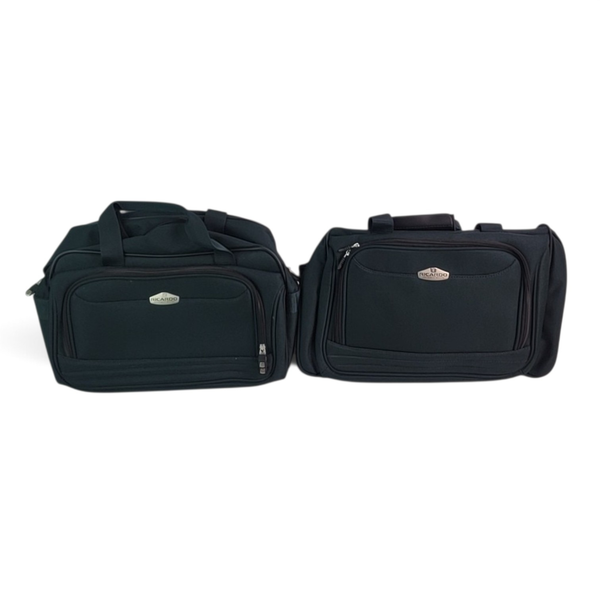 Ricardo Green Nylon 5 Pc Luggage 2 Rolling Suitcases Duffle Overnight Key