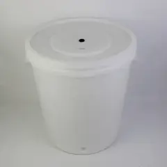 8 Gallon 30L White Plastic Brewing Fermenter Bucket Used