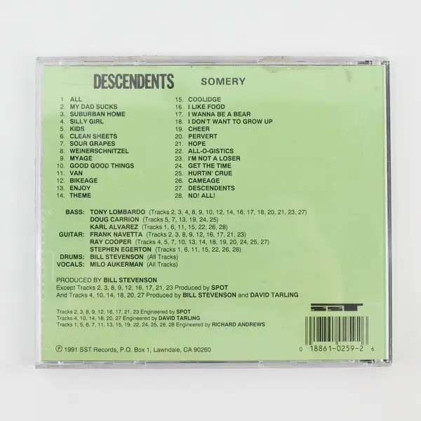 1991 Descendents - Somery CD SST Records