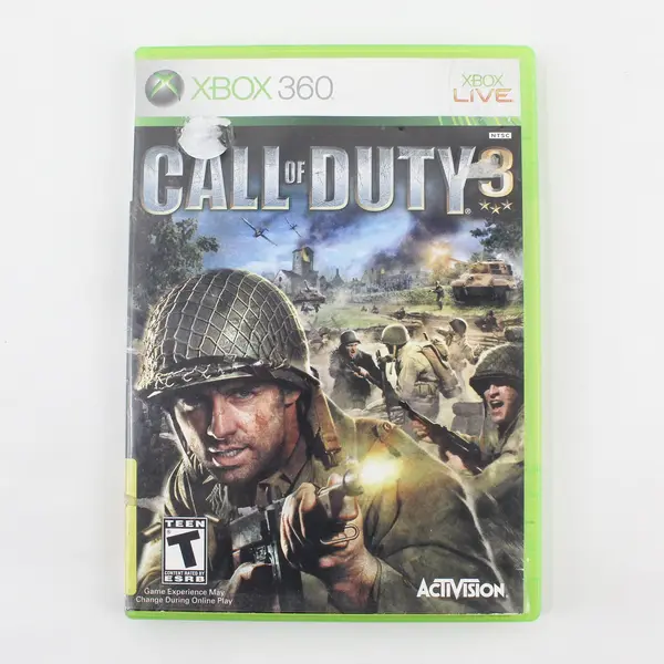 Call Of Duty 3 - Microsoft Xbox 360 Xbox Live - Untested