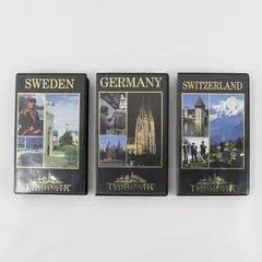 Set of 3 Traveloguer Collection Sweden, Switzerland, Germany Video VHS