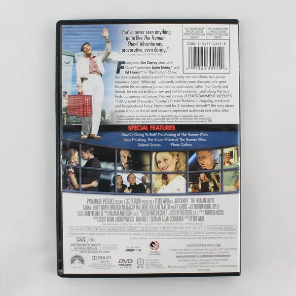 The Truman Show Special Edition DVD Jim Carrey Classic