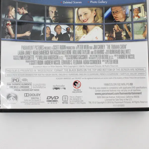 The Truman Show Special Edition DVD Jim Carrey Classic