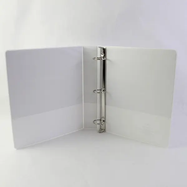 Universal Lot of 2 White 1.5in Round 3-Ring Binders
