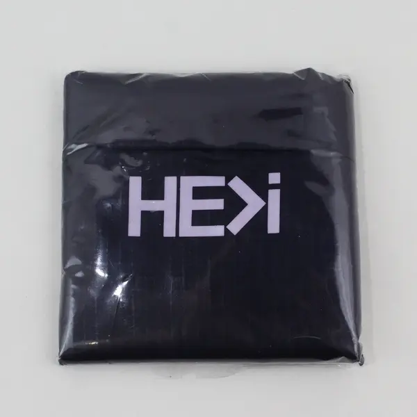 HE>I Black Eco Friendly Garage Folding Tote Bag Reuse Shopping