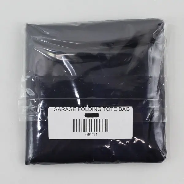 HE>I Black Eco Friendly Garage Folding Tote Bag Reuse Shopping