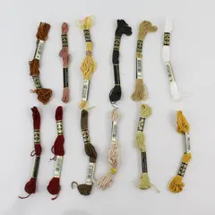 Lot of 12 Vintage DMC Cotton Embroidery Floss Assorted Colors 8.7 Yd