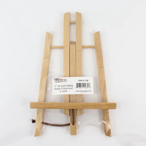 U.S. Art Supply 11" Small Tabletop Display Stand A-Frame Easel, new # E-130 