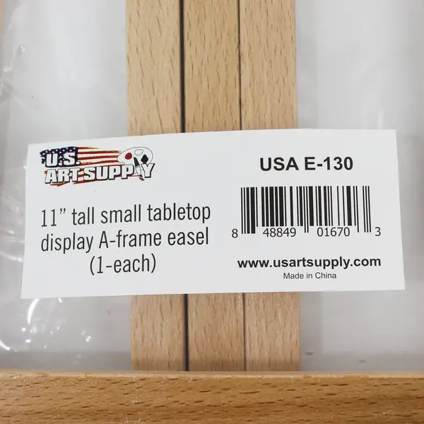 U.S. Art Supply 11" Small Tabletop Display Stand A-Frame Easel, new # E-130 