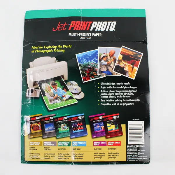 Jet Print Photo Paper Gloss Finish 20 Sheets 8.5x11 07033-0