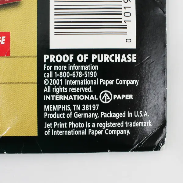 Jet Print Photo Paper Gloss Finish 20 Sheets 8.5x11 07033-0