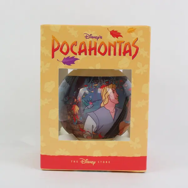 Disney Store Pocahontas Glass Ball Ornament 1995