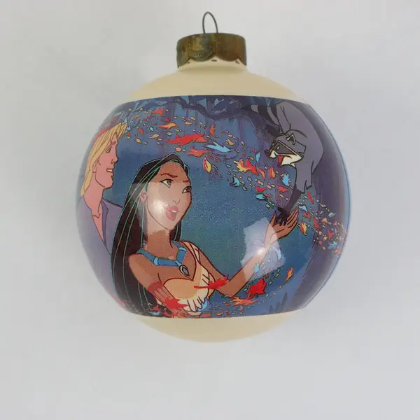 Disney Store Pocahontas Glass Ball Ornament 1995
