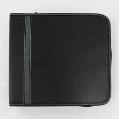 FORAY Black Zippered CD Storage Case Holds 180 CDs