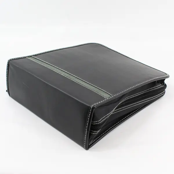 FORAY Black Zippered CD Storage Case Holds 180 CDs