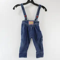 Vintage Tot Trends Cheer-Themed Denim Overalls Toddler Size 2T