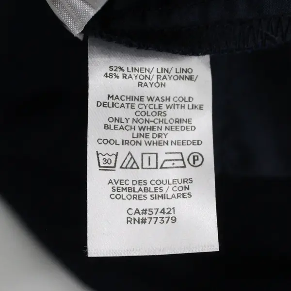 Ann Taylor Button Accent Navy Blue Culottes Women's Size 14 