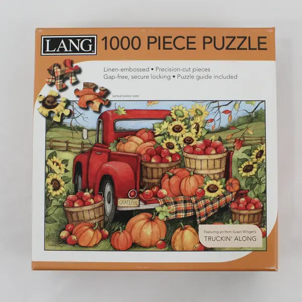 Lang Harvest Truck Susan Winget 1000 Piece Puzzle 2021 #5038048