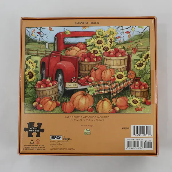 Lang Harvest Truck Susan Winget 1000 Piece Puzzle 2021 #5038048