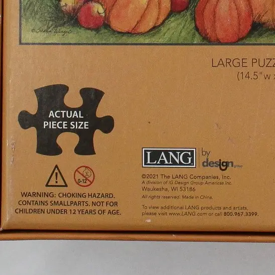 Lang Harvest Truck Susan Winget 1000 Piece Puzzle 2021 #5038048