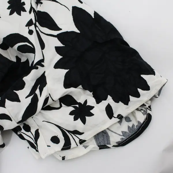 NWT Ava & Viv Black and White Floral Pattern Dress Women's Size 4X