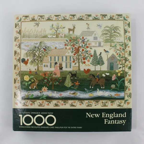 Vintage Springbok New England Fantasy 1000 Pc Jigsaw Puzzle #PZL6104 Complete