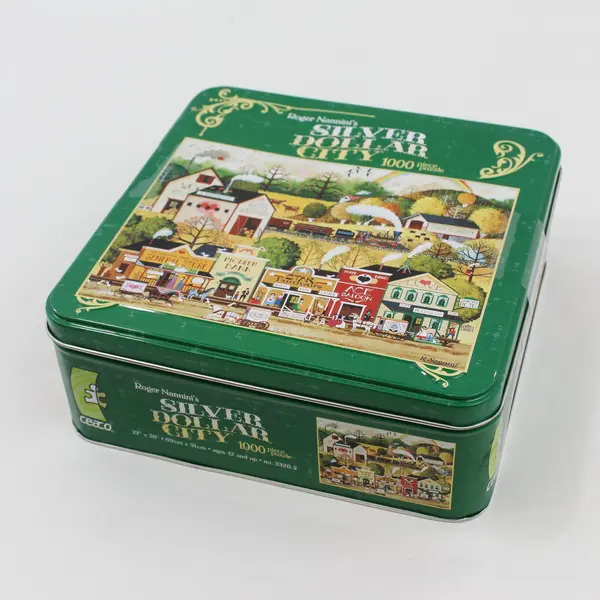 Ceaco Roger Nannini Silver Dollar City Jigsaw Puzzle 1000pc CollTin 2007 3326-2