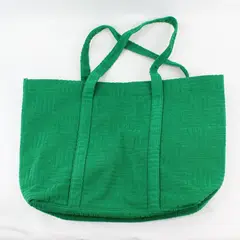 Textured Green Tote Bag 21in Large Women's Carryall