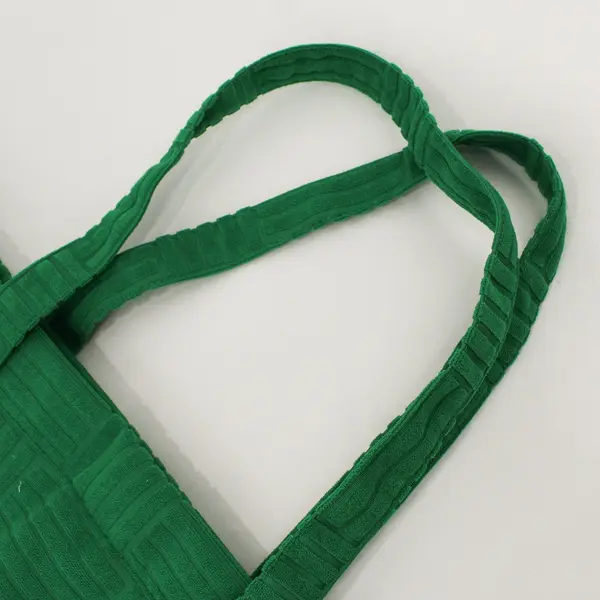 Textured Green Tote Bag 21in Large Women's Carryall