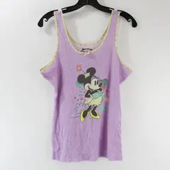 Disney Minnie Mouse Polka Dot Pattern Purple Girls XL Tank Top