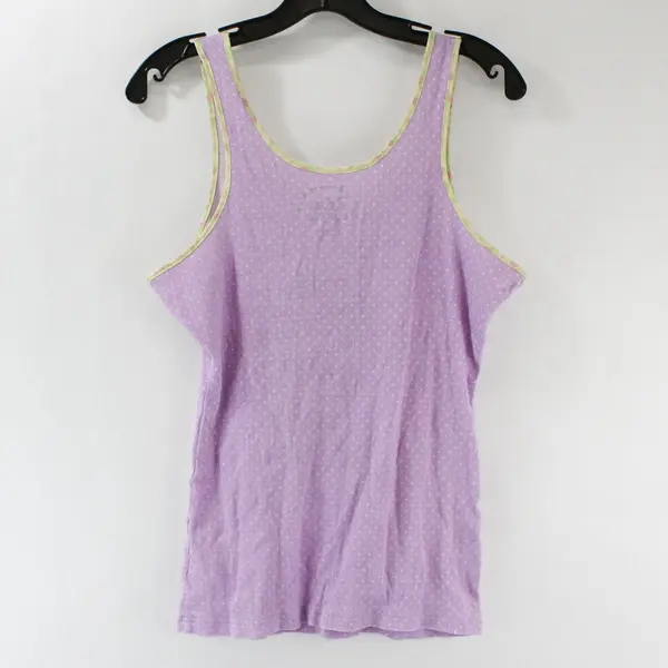 Disney Minnie Mouse Polka Dot Pattern Purple Girls XL Tank Top