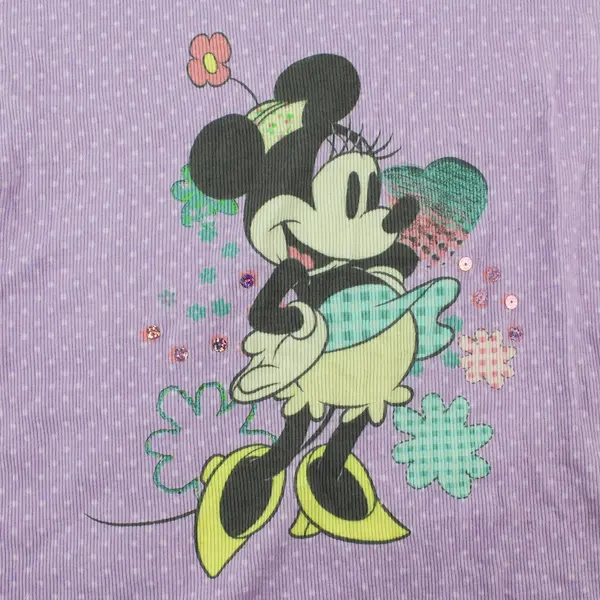 Disney Minnie Mouse Polka Dot Pattern Purple Girls XL Tank Top