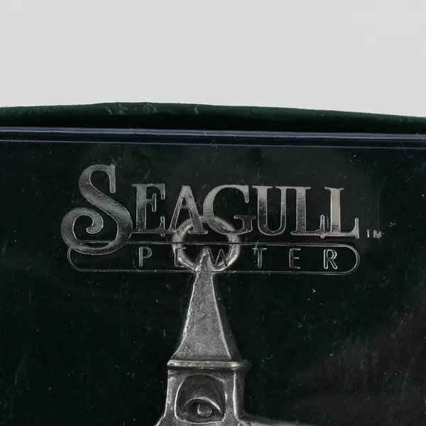 Seagull Pewter Church Christmas Ornament Pendant w/ Box