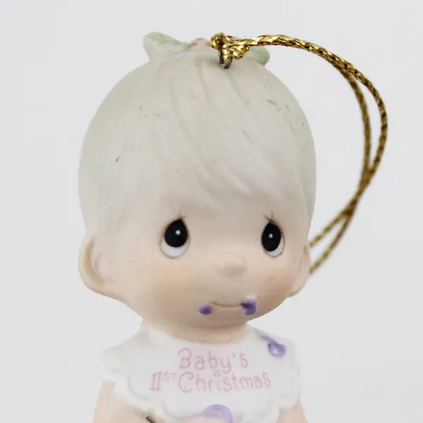 Precious Moments 523798 Baby's First Christmas 1990 Ornament