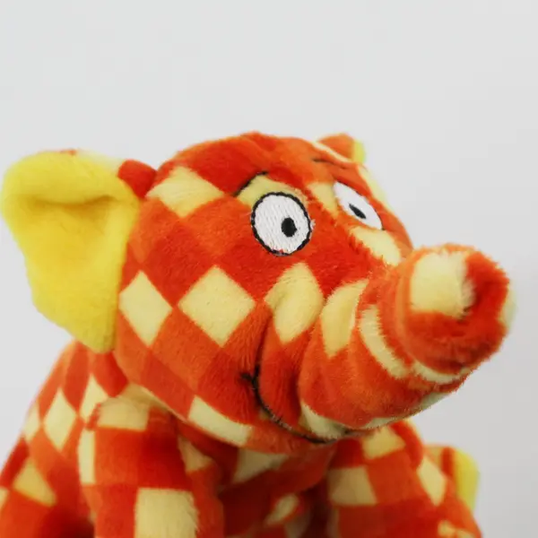 Disney Gund Heffalump Woozle Orange Yellow Patchwork Plush Elephant